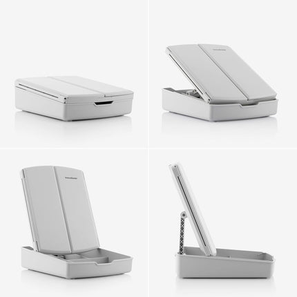 3-in-1 Klappbarer LED-Spiegel mit Make-up-Organizer Panomir InnovaGoods