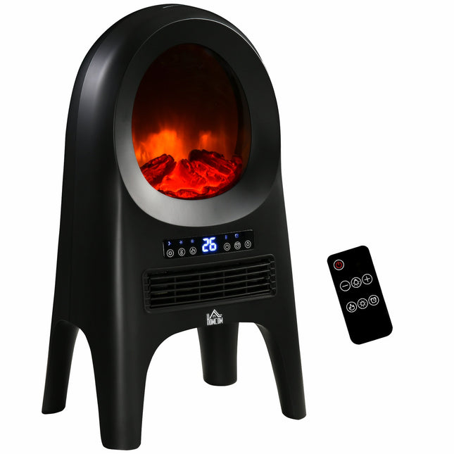 Keramik-Heizlüfter, 2000W, LED-Flammen & Timer Fernbedienung