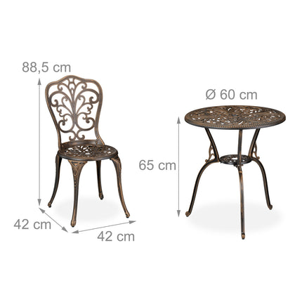 3-Piece Antique Design Garden Bistro Set