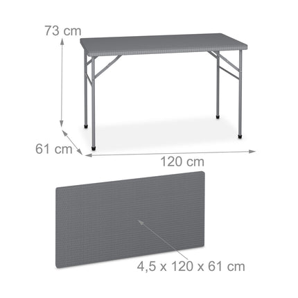 3-teiliges Biergarnitur-Set, Rattan-Optik, Schwarz