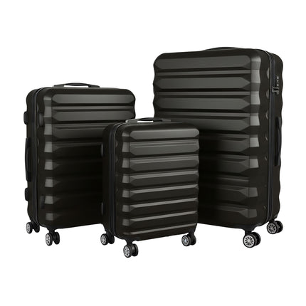 3-teiliges Hartschalen-Kofferset mit Rollen