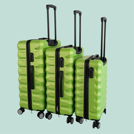 3-teiliges Hartschalenkoffer-Set mit Rollen