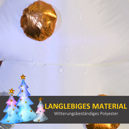 3-Piece Inflatable Christmas Trees with LED Lights