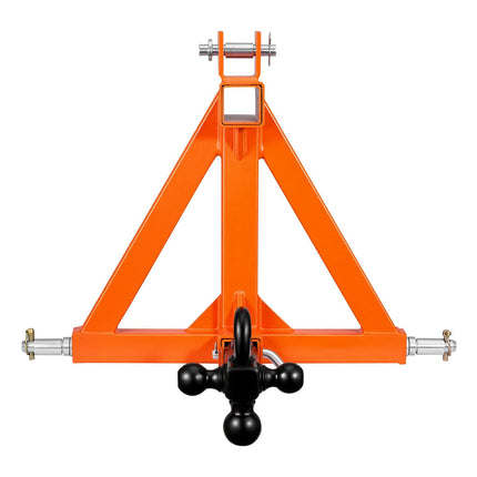 3-Point Trailer Hitch, Cat 1, 2-In Receiver, 3 Balls