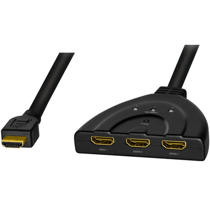 3-Port HDMI-Umschalter, bidirektional, 4K UHD 30Hz