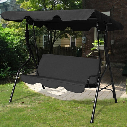 3-Seater Garden Swing with Adjustable Canopy
