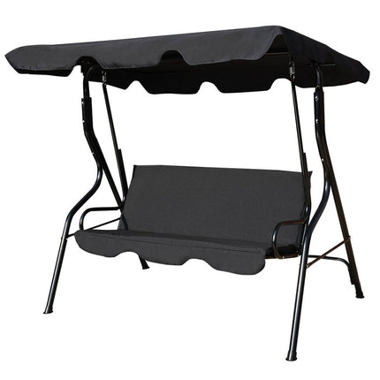 3-Seater Garden Swing with Adjustable Canopy