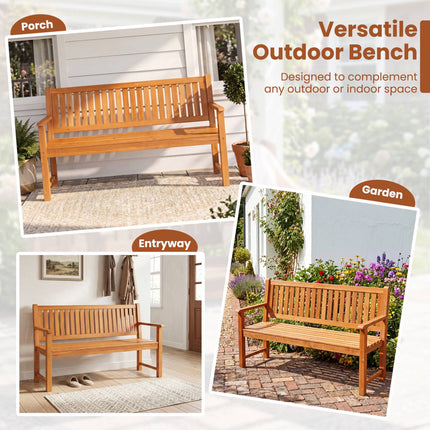 3-Sitzer Gartenbank aus Holz, 150 cm Tannenholz, Braun