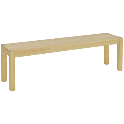 3-Sitzer Esszimmerbank aus Kiefernholz, hält 330 kg, 150 x 33 x 45 cm