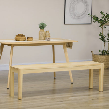 3-Sitzer Esszimmerbank aus Kiefernholz, hält 330 kg, 150 x 33 x 45 cm