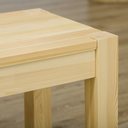 3-Sitzer Esszimmerbank aus Kiefernholz, hält 330 kg, 150 x 33 x 45 cm