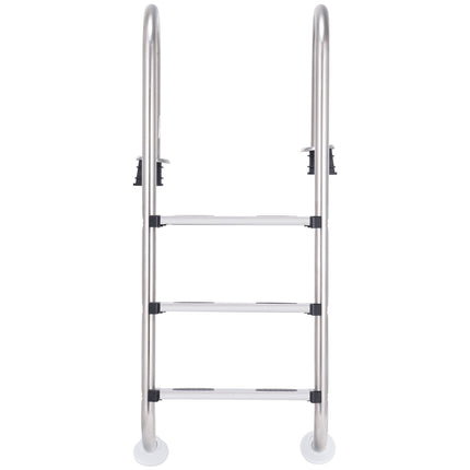 3-Step Stainless Steel Pool Ladder – Non-Slip, Easy Install