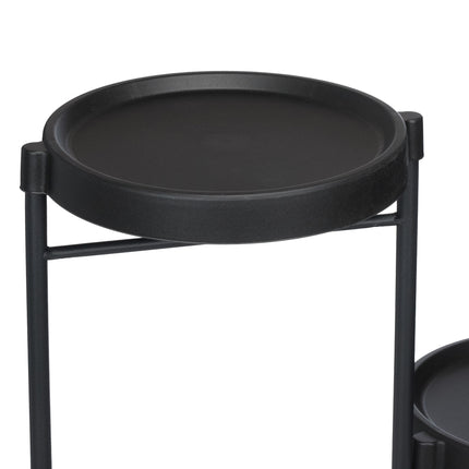 3-Tier Plant Stand, Foldable Steel & Plastic
