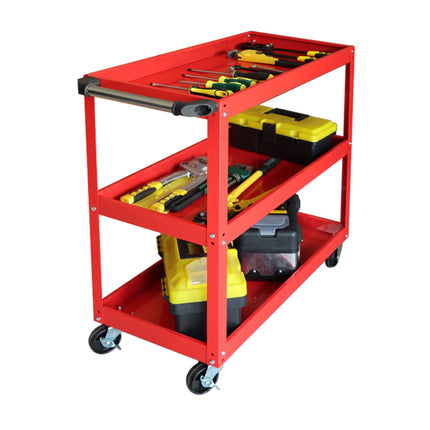 3-Tier Workshop Trolley with Swivel Castors