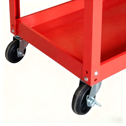 3-Tier Workshop Trolley with Swivel Castors