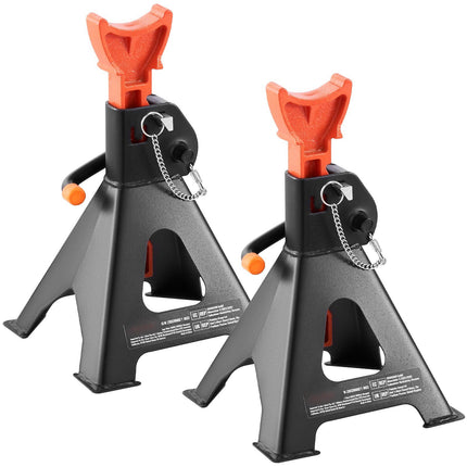 3-Ton Jack Stands, Pair, Double Lock, 10.8–16.3 in