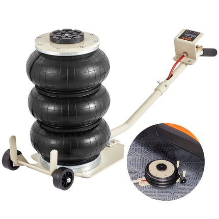 3-Ton Triple Bag Pneumatic Air Jack, 6600 lb Capacity