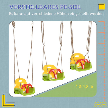 3-in-1 verstellbarer Babyschaukel-Sitz, für drinnen und draußen