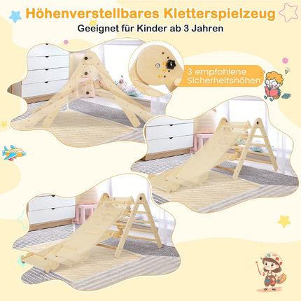 3-in-1 verstellbares Kletterdreieck-Set für Kinder