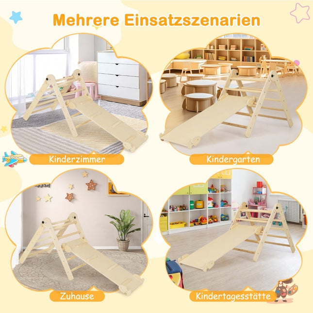 3-in-1 verstellbares Kletterdreieck-Set für Kinder