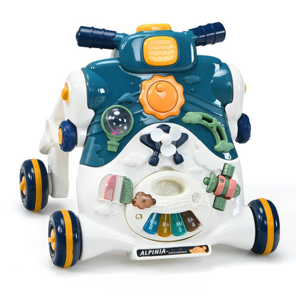 3-in-1 Baby Walker with Lights, Music & Activity Board