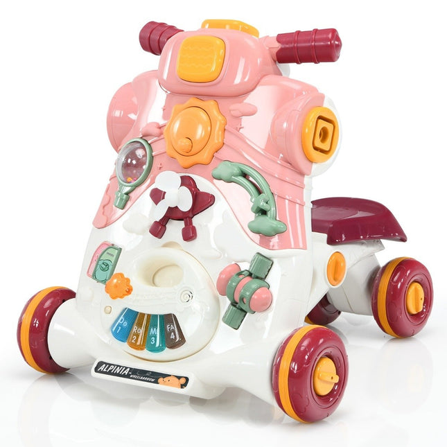 3-in-1 Babywalker mit Musik und Lichtern, Pink, 46 cm