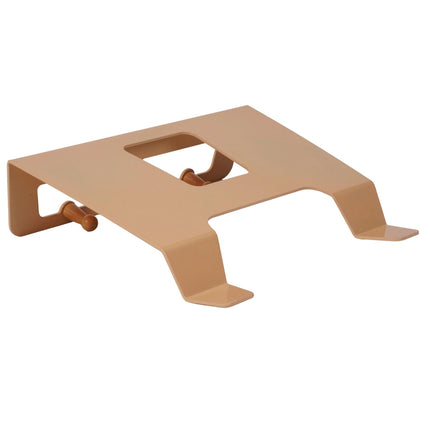 3-in-1 Bike Wall Mount with Shelf and Hooks, Steel and Wood – Beige, 30 kg
