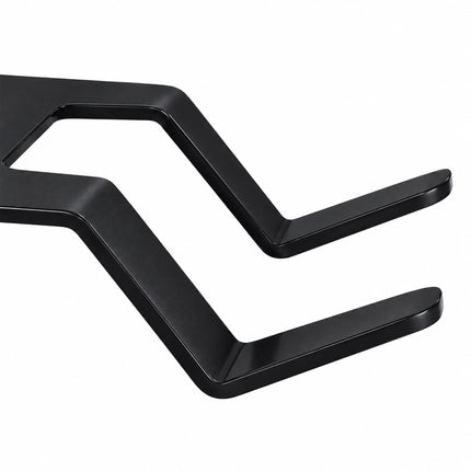 3-in-1 Bike Wall Mount with Shelf and Hooks, Steel and Wood – Black, 30 kg