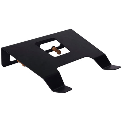 3-in-1 Bike Wall Mount with Shelf and Hooks, Steel and Wood – Black, 30 kg