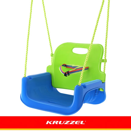 Dětská houpačka 3v1, nastavitelná lana, nosnost 30kg