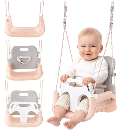 3-in-1 Children's Swing, Adjustable Ropes, 30kg Capacity