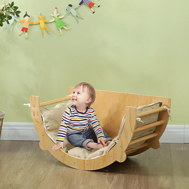 3-in-1 Kletterbogen, Wippe, Leiter für Kinder 18-48 Monate