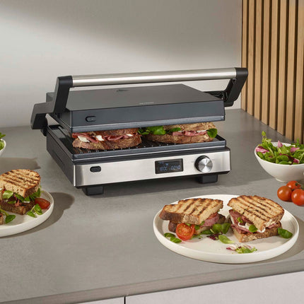 3-in-1 Kontaktgrill, 29x23cm, Panini, Belgische Waffeln, Burger