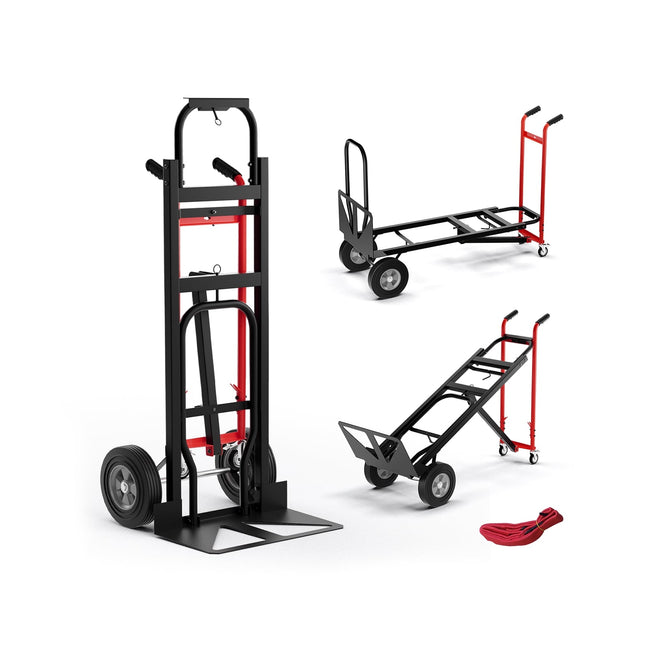 3-in-1-Klappkarre, 450 kg Tragkraft, Metallrahmen