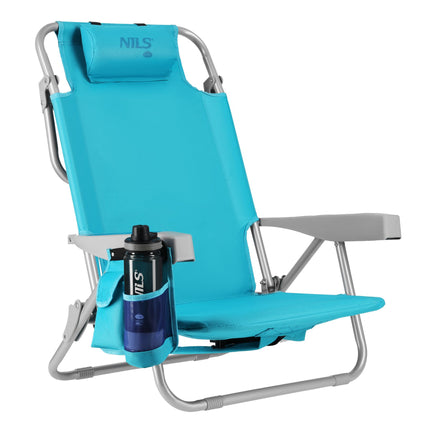 3-in-1 faltbarer Strandkorb mit Kühltasche