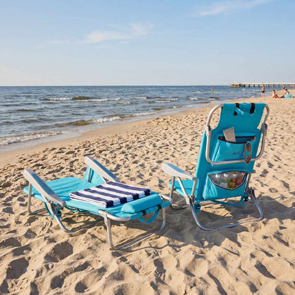 3-in-1 faltbarer Strandkorb mit Kühltasche
