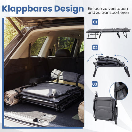 3-in-1-Klappliege mit verstellbarer Rückenlehne