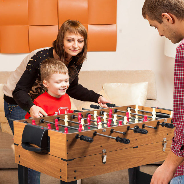 3-in-1 Game Table, 48-Inch Foosball Pool Slide Hockey