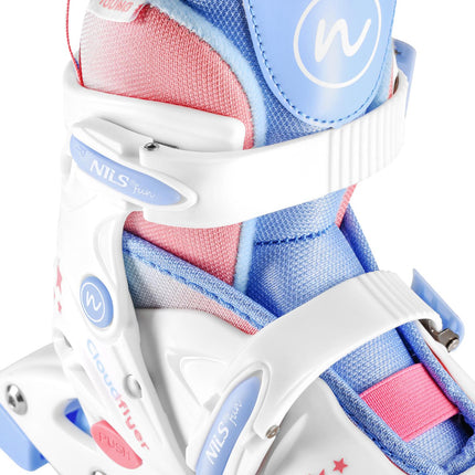 3-in-1 Inlineskates/Rollschuhe, weiß, Größe XS-S (30-33)