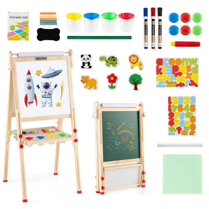 3-in-1 Kinderstaffelei – magnetisch, verstellbar, zusammenklappbar