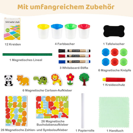 3-in-1 Kinderstaffelei – magnetisch, verstellbar, zusammenklappbar