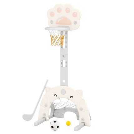 3-in-1 Sportcenter für Kinder: Basketball, Fußball, Golf