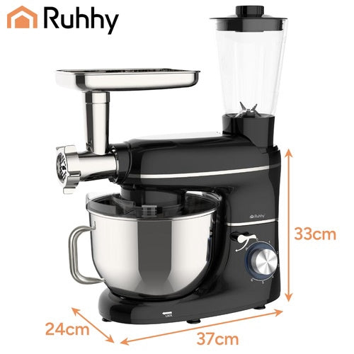 3-in-1 Planetenmixer mit 6,2-Liter-Schüssel und Mixer