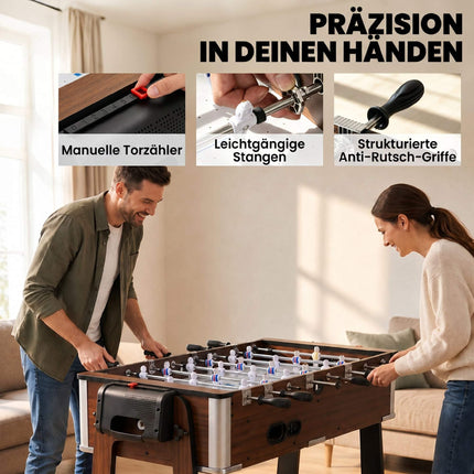 3-in-1 Rotating Game Table: Billiards, Air Hockey, Foosball