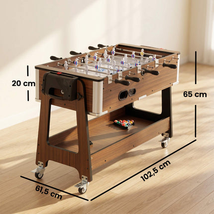 3-in-1 Rotating Game Table: Billiards, Air Hockey, Foosball