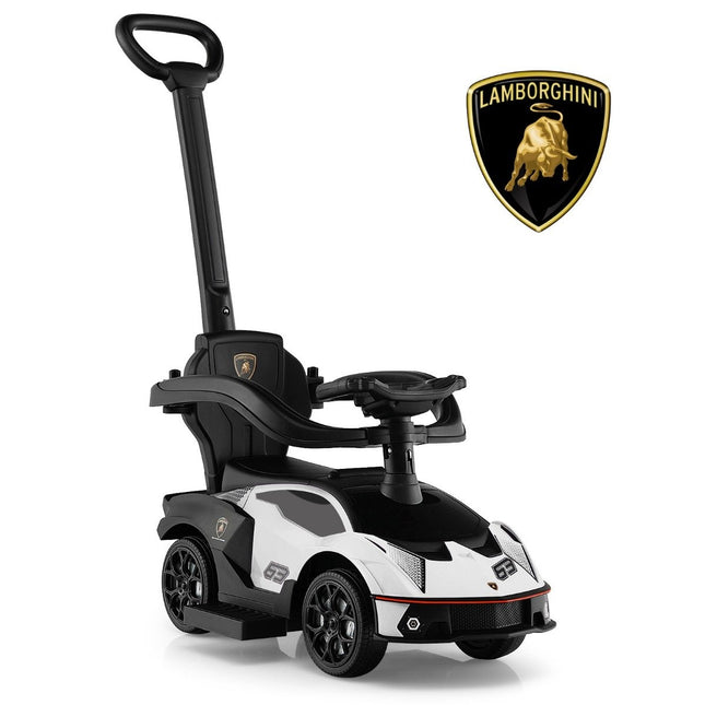3-in-1 Kleinkind-Rutschauto mit Schubstange & Stauraum