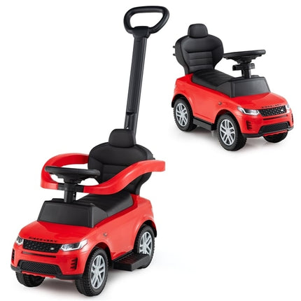 3-in-1 Toddler Ride-On Car with Removable Handle