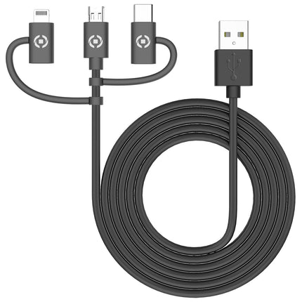 Kabel 3v1 MicroUSB / Lightning / USB-C 1m