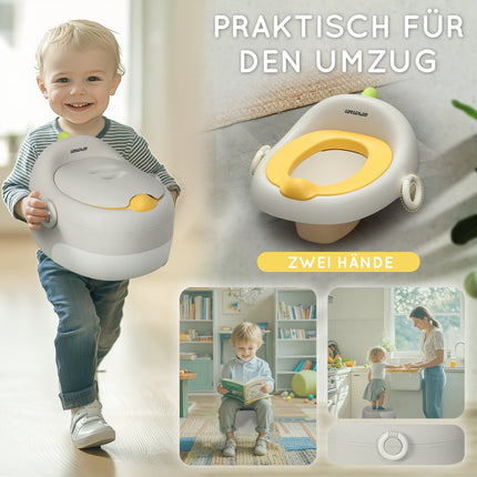 3-in-1 Kinder-Töpfchen mit Griff, grau, bis 50 kg