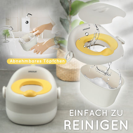 3-in-1 Kinder-Töpfchen mit Griff, grau, bis 50 kg